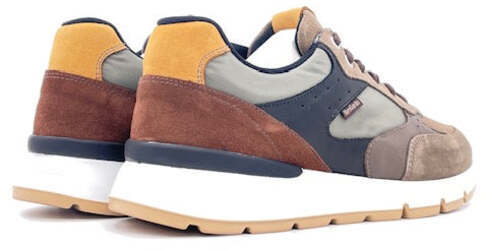 NERO GIARDINI Sneaker Uomo Velour Fango
