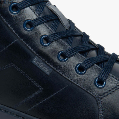Nero-Giardini-sneakers-alta-blu-I303061U207