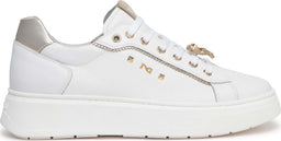 Nero Giardini sneakers bianca con fiocco E409975D707 Nerogiardini