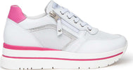 Nero-Giardini-sneakers-bianca-zip-e-strass-E409830D707