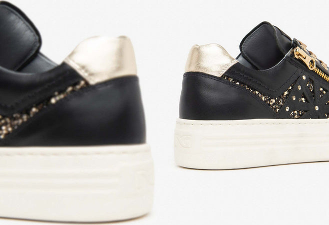 Nero-Giardini-sneakers-donna-in-pelle-nero-I411610D100