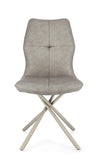 Sedia Kepler con gambe in acciaio verniciato a polvere epossidica, per arredo interno 50 x 66 x h 94 cm