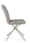 Sedia Kepler con gambe in acciaio verniciato a polvere epossidica, per arredo interno 50 x 66 x h 94 cm