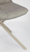 Sedia Kepler con gambe in acciaio verniciato a polvere epossidica, per arredo interno 50 x 66 x h 94 cm