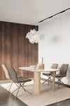 Sedia Kepler con gambe in acciaio verniciato a polvere epossidica, per arredo interno 50 x 66 x h 94 cm