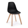 Sedia System con gambe in legno di faggio, per arredo interno 51,5 x 46,5 x h 86 cm