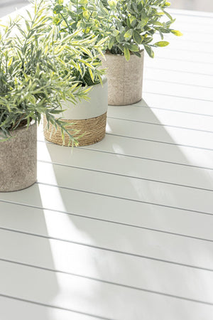 Tavolo "Hilde" con struttura in alluminio, verniciato a polvere, per esterno