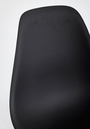 Sedia "System" con gambe in legno di faggio, per arredo interno 51,5 x 46,5 x h 86 cm