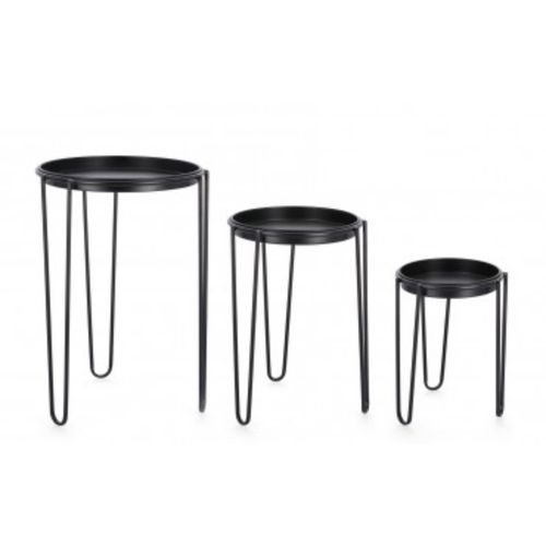 Set 3 Porta Fiore Madelyn Tondo per uso interno ed esterno.