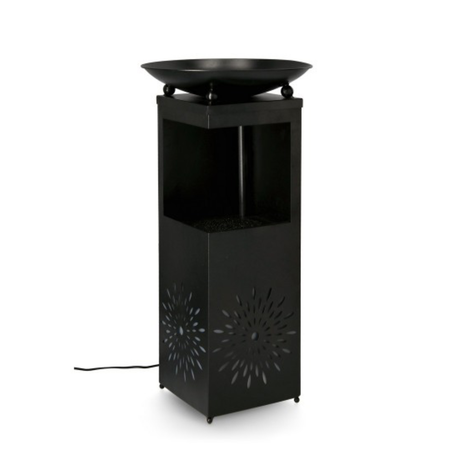 Fontana yuki rettangolare con led 40,5x40,5x78h