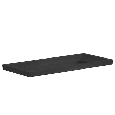 Sottovaso per Fioriera rettangolare in resina per piante e fiori Made in Italy da esterno