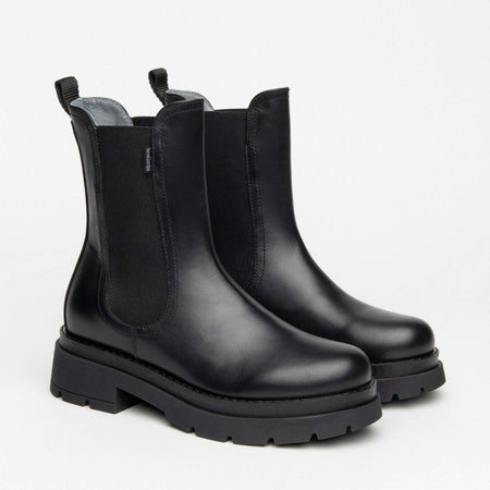 Nerogiardini Anfibi Donna Tinta Unita Anfibio Boots in Pelle Con Suola in Gomma E Tacco 5 Cm Collezione Aut-Inv 2022/2023