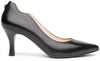 Nerogiardini Donna Dècollettè In Pelle Nera Scarpe Con Tacco Classiche Fondo In Gomma E Tacco A Spillo Di 7,5 Cm Collezione Autunno - Inverno 2023-2024