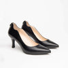 Nerogiardini Donna Dècollettè In Pelle Nera Scarpe Con Tacco Classiche Fondo In Gomma E Tacco A Spillo Di 7,5 Cm Collezione Autunno - Inverno 2023-2024