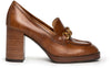 Nerogiardini Donna Mocassini in Pelle Nuova Collezione Tacco 8 Cm