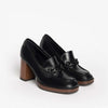 Nerogiardini Donna Mocassini in Pelle Nuova Collezione Tacco 8 Cm