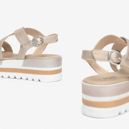 Nerogiardini donna sandali in pelle