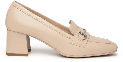 Nerogiardini Mocassini Donna In Pelle Con Tacco 5cm E409471d4