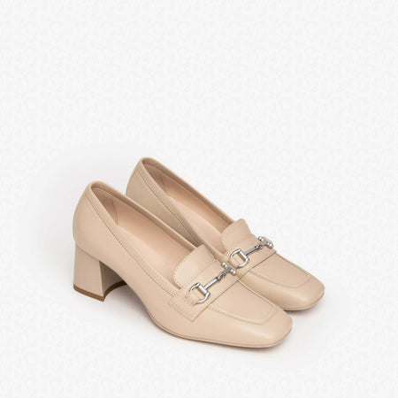 Nerogiardini Mocassini Donna In Pelle Con Tacco 5cm E409471d4