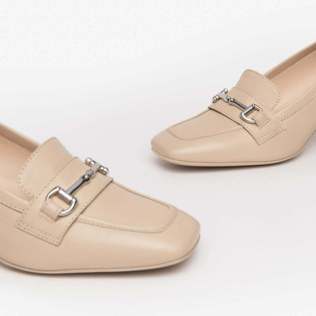 Nerogiardini Mocassini Donna In Pelle Con Tacco 5cm E409471d4