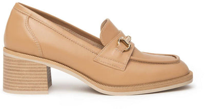 Nerogiardini Mocassino Donna In Pelle Con Tacco Quadrato 5cm E409610d4