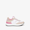 Nerogiardini Scarpe Donna Sneakers in Pelle E Camoscio Con Lacci E Suola in Gomma
