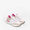 Nerogiardini Scarpe Donna Sneakers in Pelle E Camoscio Con Lacci E Suola in Gomma