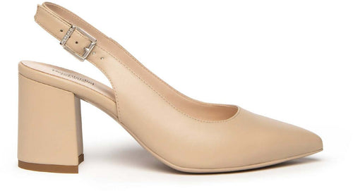 Nerogiardini Scarpe Tacco Donna Decollete' in Pelle Nuova Collezione 7,5 Cm