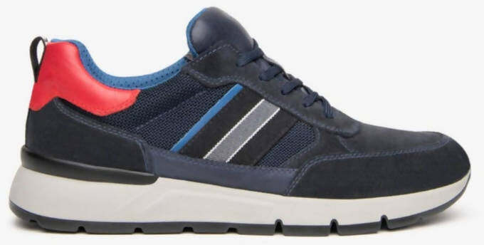 Nerogiardini Sneaker Uomo Camoscio Lacci Suola in Gomma Scarpa Sportiva Casual Invernale Cod.I102160u Nuova Coll. Aut.-Inv. 2021/22