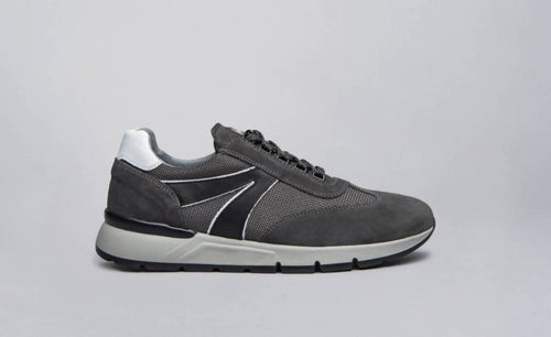 Nerogiardini Sneakers Casual Uomo Lacci Suola in Gomma Camoscio Scarpe Made in Italy Scamosciate I001820u