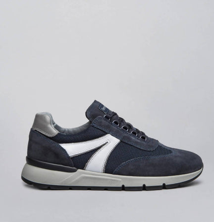 Nerogiardini Sneakers Casual Uomo Lacci Suola in Gomma Camoscio Scarpe Made in Italy Scamosciate I001820u