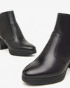 Nerogiardini Stivali donna tronchetti in pelle con tacco I411200D100 Nero