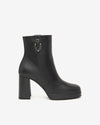Nerogiardini Stivali Donna Tronchetti in Pelle I410905 D con Tacco
