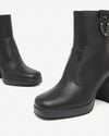 Nerogiardini Stivali Donna Tronchetti in Pelle I410905 D con Tacco