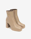 Nerogiardini Stivali Donna Tronchetti in Pelle I410905 D con Tacco