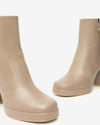 Nerogiardini Stivali Donna Tronchetti in Pelle I410905 D con Tacco