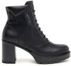 Nerogiardini Stivali Tronchetti Donna in Pelle Con Tacco I411851D100 Nero