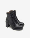 Nerogiardini Stivali Tronchetti Donna in Pelle Con Tacco I411851D100 Nero