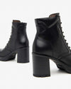 Nerogiardini Stivali Tronchetti Donna in Pelle Con Tacco I411851D100 Nero