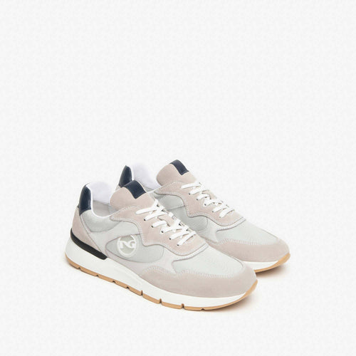 Nerogiardini uomo sneakers in camoscio pelle e tela nuova collezione