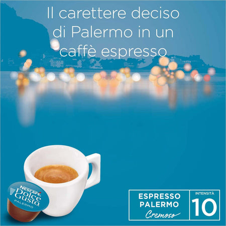 Nescafé Dolce Gusto Caffè Espresso Palermo 16 Capsule Alimentari e cura della casa/Caffè tè e bevande/Caffè/Cialde e capsule di caffè per macchinette/Capsule di caffè compatibili Nescafè dolcegusto Scontolo.net - Potenza, Commerciovirtuoso.it