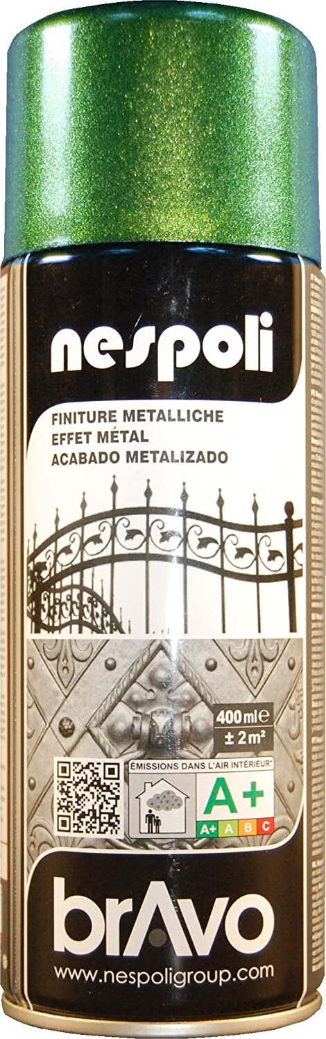 Nespoli Bomboletta Spray Aerosol Verde Effetto Metallizzato 400ml Fai da te/Pitture trattamenti per pareti e utensili/Vernice e fondo/Vernice a spray Scontolo.net - Potenza, Commerciovirtuoso.it