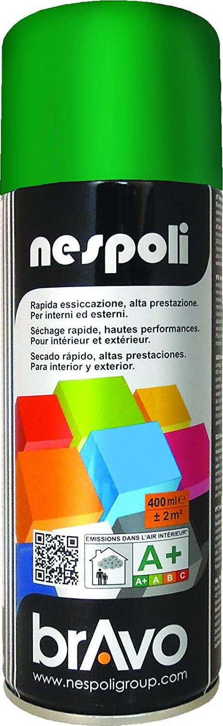 Nespoli Smalto spray Verde Smeraldo ral 6001 bomboletta 400 ml Fai da te/Pitture trattamenti per pareti e utensili/Vernice e fondo/Vernice a spray Scontolo.net - Potenza, Commerciovirtuoso.it