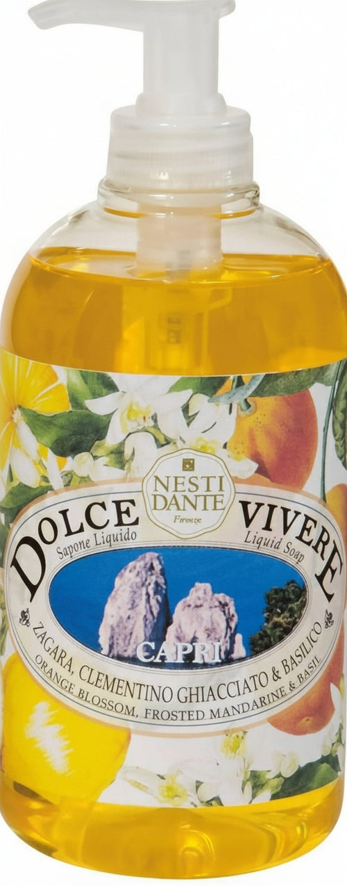 Sapone per le mani Dolce Vivere Capri Sapone liquido Dolce Vivere Capri Dispenser 500 ml Tiziana non solo gioielli - Civitanova Marche, Commerciovirtuoso.it