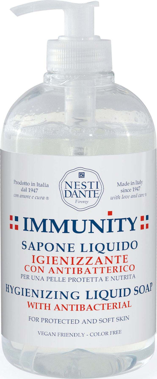 Nesti Dante Immunity Sapone Liquido 500ml Antibatterico Sapone Naturale Vegetale Made in Italy Vegan Friendly Bellezza/Bagno e corpo/Detergenti per il corpo/Detergente per le mani Tiziana non solo gioielli - Civitanova Marche, Commerciovirtuoso.it