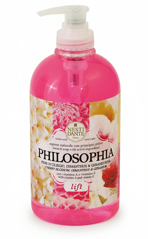 Nesti Dante Philosophia Sapone Liquido Philosophia Lift 500 ml Detergente Mani Profumato Fiori di Ciliegio Bellezza/Bagno e corpo/Detergenti per il corpo/Detergente per le mani Tiziana non solo gioielli - Civitanova Marche, Commerciovirtuoso.it