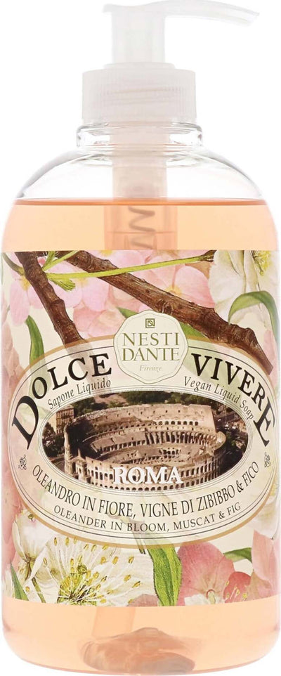 Nesti Dante Sapone Liquido Dolce Vivere Roma 500 Ml Detergente Mani Profumato Sapone Vegano Naturale Bellezza/Bagno e corpo/Detergenti per il corpo/Detergente per le mani Tiziana non solo gioielli - Civitanova Marche, Commerciovirtuoso.it