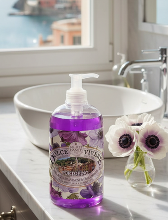 Nesti Dante Sapone Liquido Portofino 500ml Dolce Vivere Detergente Mani Profumato Acqua Di Anemone E Giglio Marino