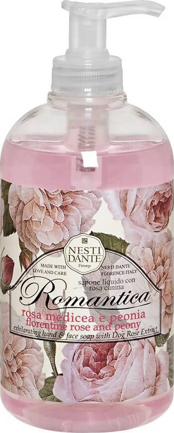 Nesti Dante Sapone Liquido Romantica Rosa E Peonia 500 ml Sapone Liquido Detergente Mani Rosa Medicea e Peonia Bellezza/Bagno e corpo/Detergenti per il corpo/Detergente per le mani Tiziana non solo gioielli - Civitanova Marche, Commerciovirtuoso.it