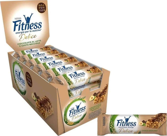 Nestlé Fitness Delice 24x Barrette Snack Al Cioccolato E Nocciola Barretta Nestlé 23,50 Gr Confezione Da 24 Pz Alimentari e cura della casa/Snack dolci e salati/Barrette ai cereali e barrette snack Franco Pausa Caffè - Albano Laziale, Commerciovirtuoso.it